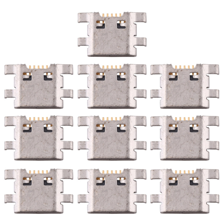 10 Pack Charging Port Connectors for LG K10 (2017) - Reliable Replacement Parts, Professional Installation Recommended