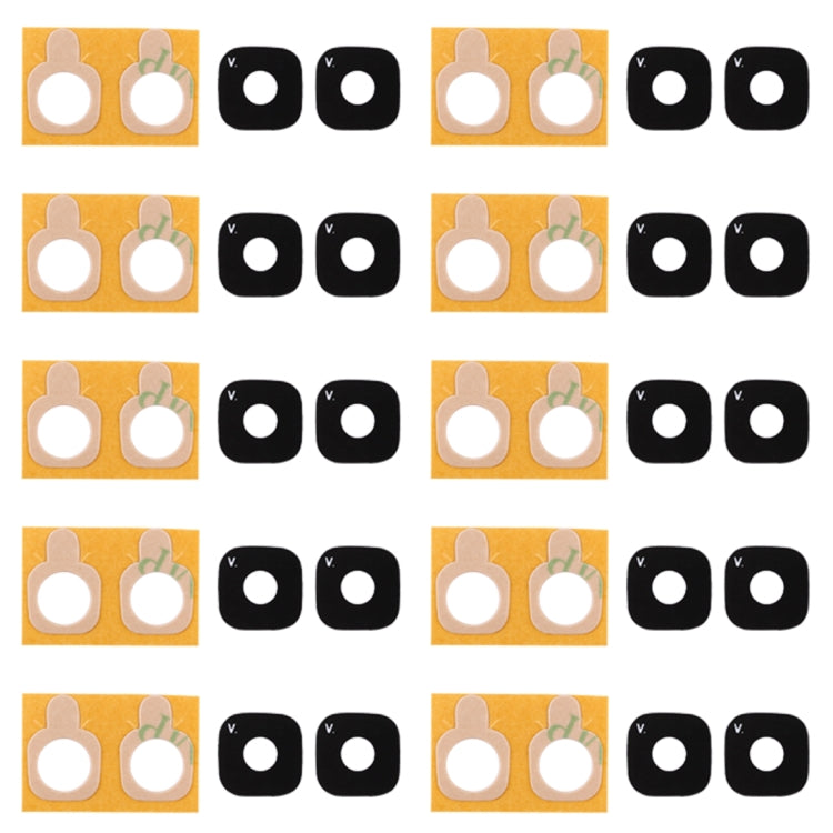 10pcs Back Camera Lens Cover with Sticker for Samsung Galaxy J5 Prime - Replacement Glass Parts