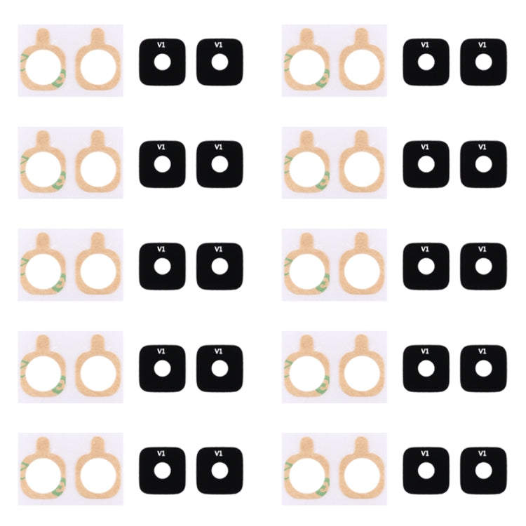 10pcs Replacement Back Camera Lens Cover with Sticker for Samsung Galaxy Alpha / G850 - Quality Glass