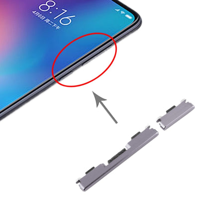 Xiaomi Mi 9 Replacement Side Keys (Power & Volume Buttons) - Black, Fully Compatible, Professional Installation Recommended