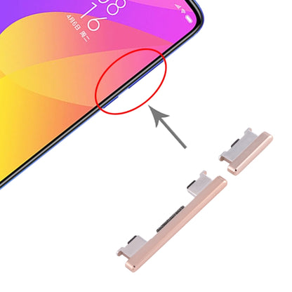 Gold Side Keys Replacement for Xiaomi Mi CC9 - Power & Volume Control Buttons