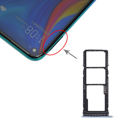 SIM Card Tray Set (Dual SIM + Micro SD) for Huawei Enjoy 10 / Honor Play 3 - Blue Replacement Part