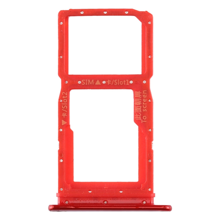 SIM Card Tray & Micro SD Card Tray for Huawei Enjoy 10 Plus - Replacement Part (Red)