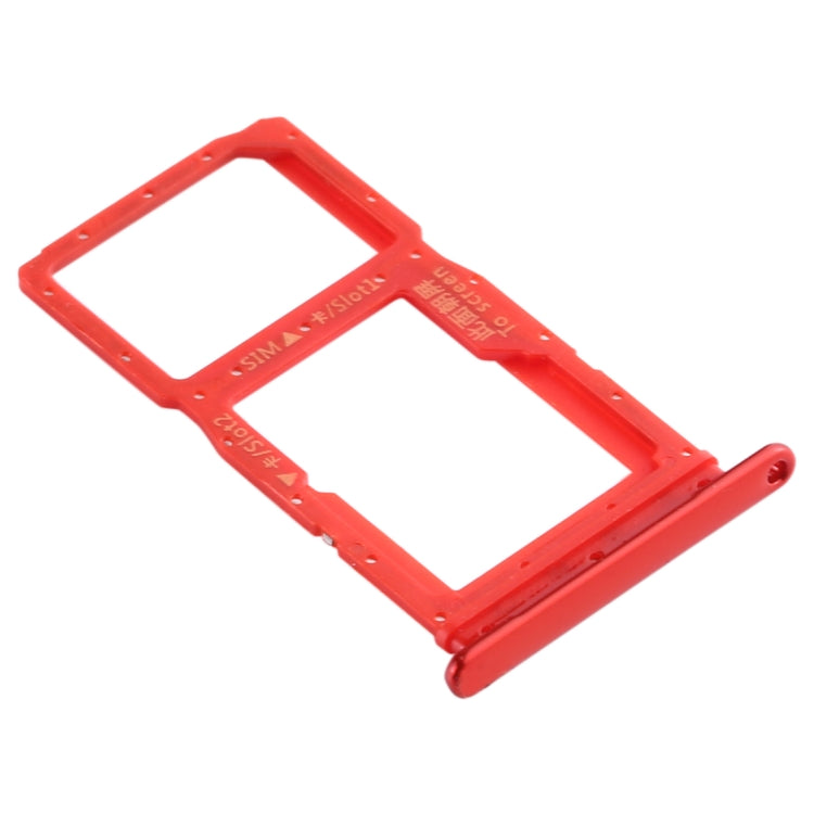 SIM Card Tray & Micro SD Card Tray for Huawei Enjoy 10 Plus - Replacement Part (Red)