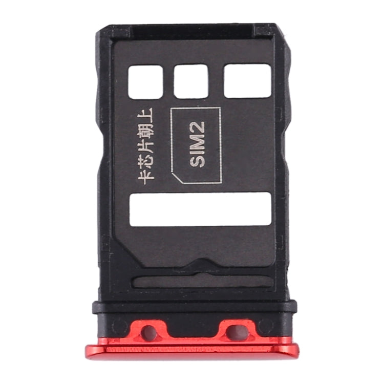 SIM Card Tray for Honor V30 Pro / Honor V30 - Replacement SIM Card Tray (Red) - Compatible & Checked