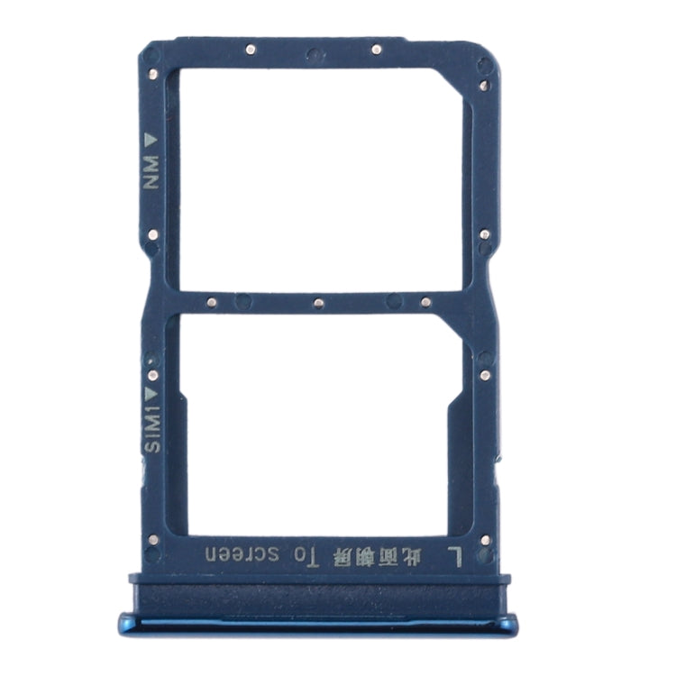 SIM & NM Card Tray for Huawei Honor 20 Lite - Replacement Part (Blue) - Professional Installation Recommended