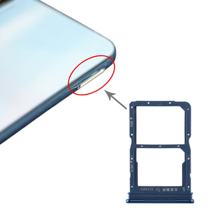 SIM & NM Card Tray for Huawei Honor 20 Lite - Replacement Part (Blue) - Professional Installation Recommended