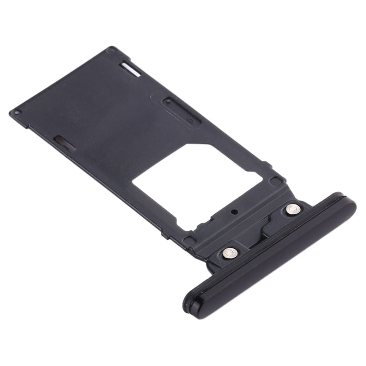 Sony Xperia XZ2 SIM Card Tray + Micro SD Card Tray Replacement (Black) - Fully Compatible, Professional Installation Recommended