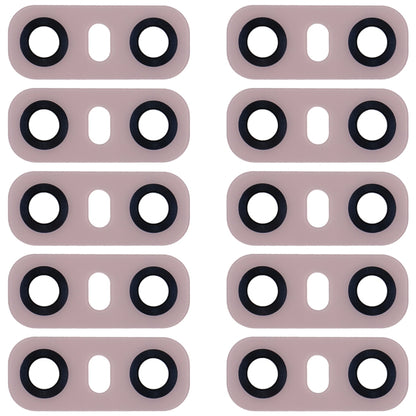 10 PCS LG G6 H870/H871/H872/LS993 Back Camera Lens with Adhesive (Glass, Pink) - Replacement Parts