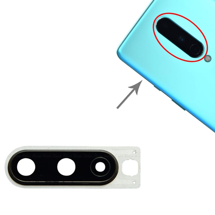 Replacement Black Camera Lens Cover for OnePlus 8 - Perfect Fit, Professional Installation Recommended