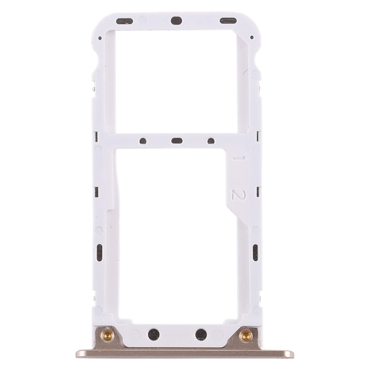 Gold SIM Card Tray / Micro SD Card Tray for Xiaomi Redmi 5 Plus - Replacement Part, Quality Checked