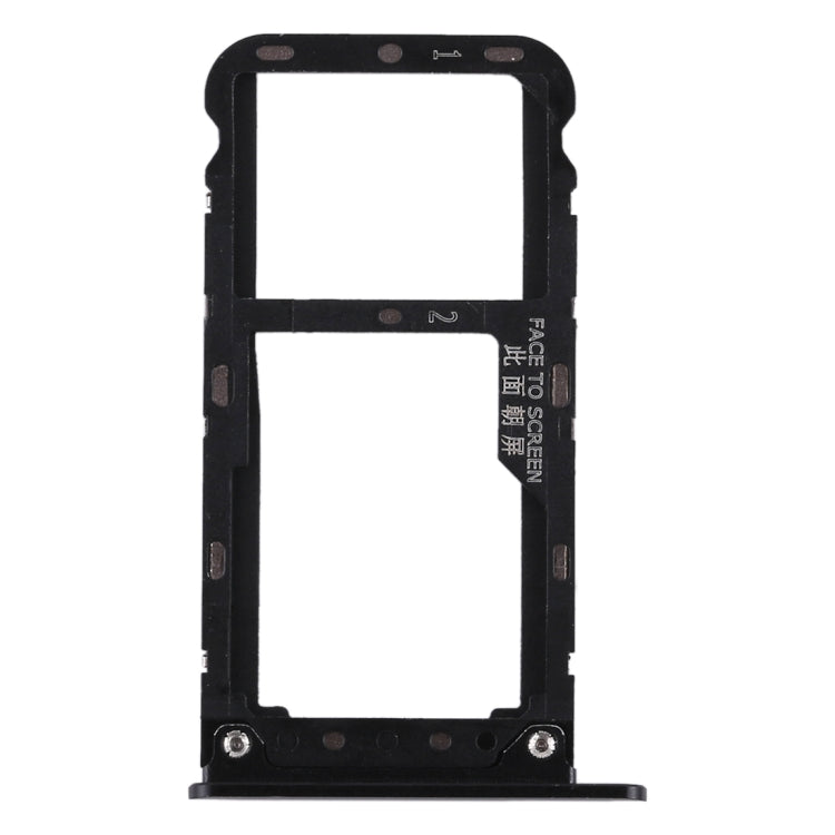 2-in-1 SIM & Micro SD Card Tray for Xiaomi Redmi Note 5 (Black) - Replacement Part, Quality Checked