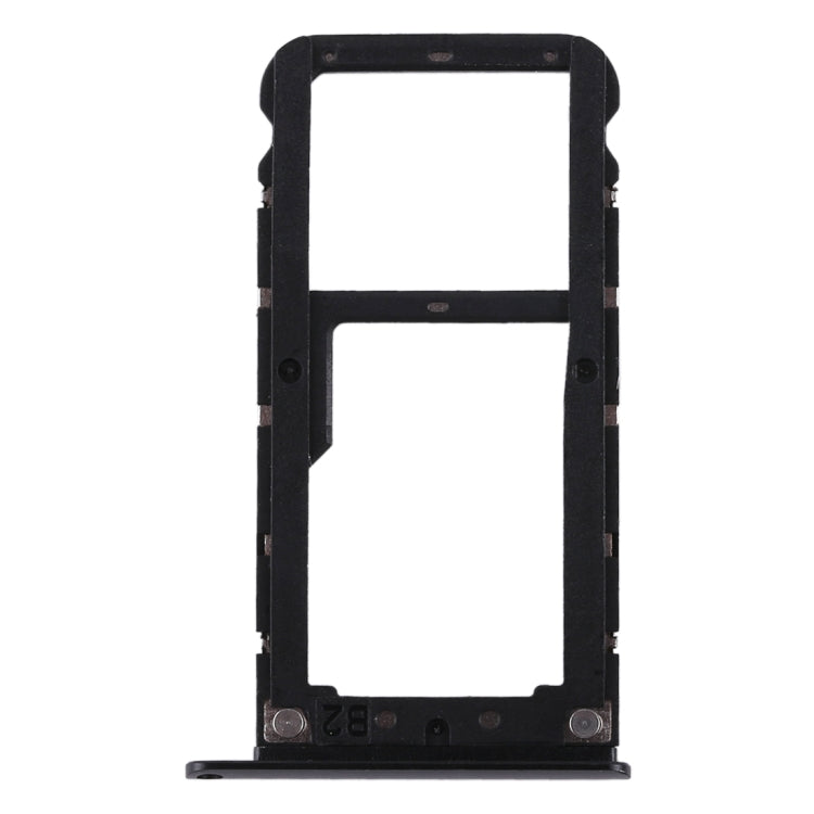 2-in-1 SIM & Micro SD Card Tray for Xiaomi Redmi Note 5 (Black) - Replacement Part, Quality Checked
