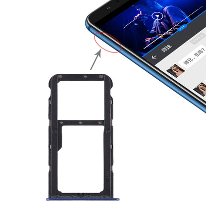 Huawei Honor Play 7X SIM Card Tray / Micro SD Card Tray Replacement (Blue) - Quality Checked
