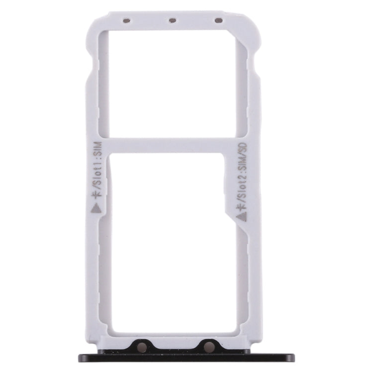 SIM Card Tray + Micro SD Card Tray for Huawei Honor V9 - Replacement Part (Black)