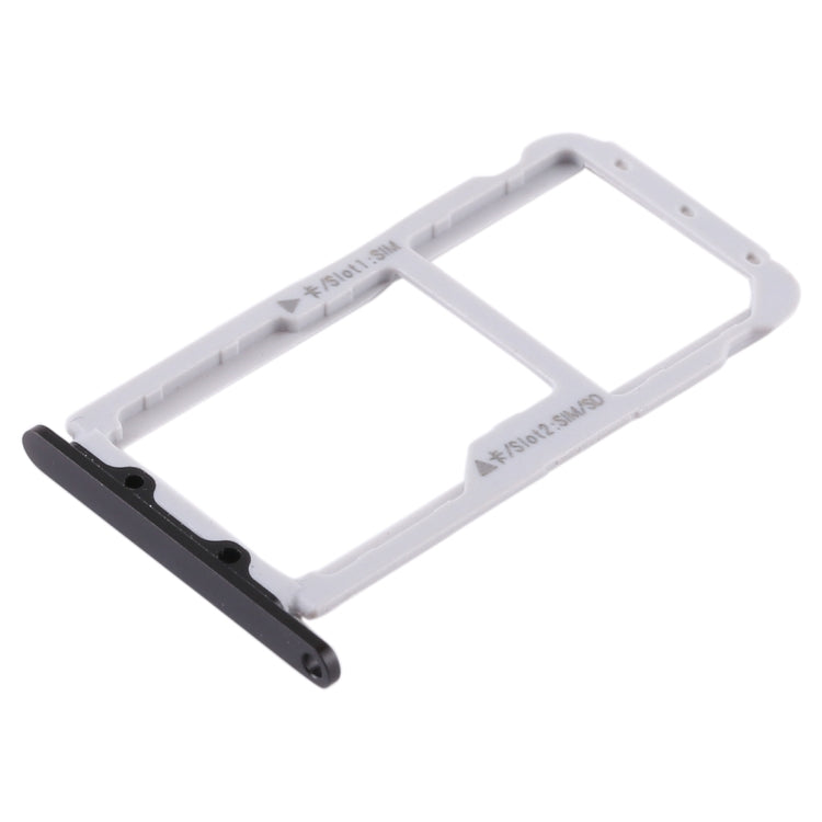 SIM Card Tray + Micro SD Card Tray for Huawei Honor V9 - Replacement Part (Black)