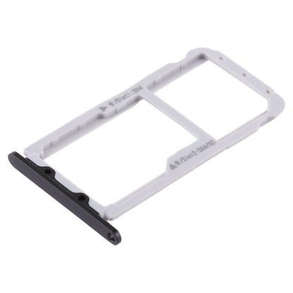 SIM Card Tray + Micro SD Card Tray for Huawei Honor V9 - Replacement Part (Black)