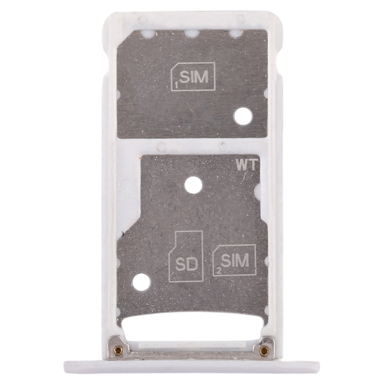 2-Pack SIM & Micro SD Card Tray for Huawei Enjoy 6 / AL00 (White) - Replacement Parts