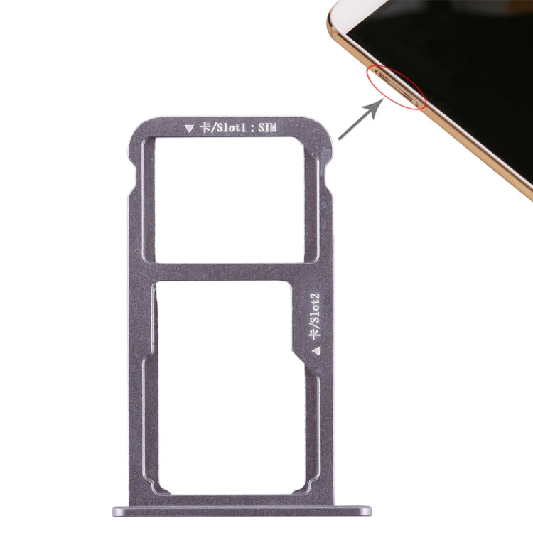 Grey SIM Card Tray & Micro SD Card Tray for Huawei G9 Plus - Replacement Part, Compatible & Checked