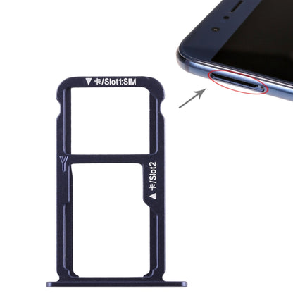 SIM Card Tray & Micro SD Card Tray for Huawei Honor 8 - Replacement Part (Blue)