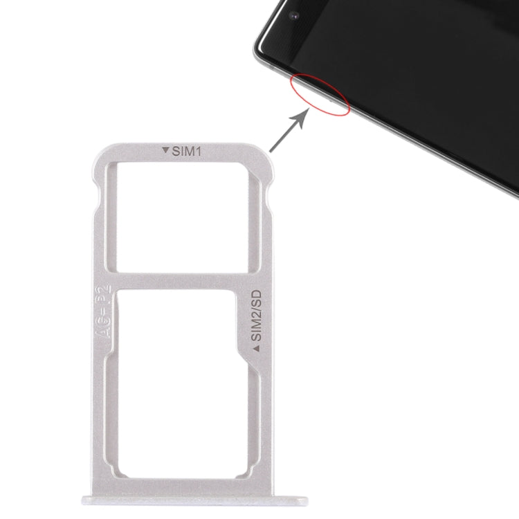 Huawei P9 Plus SIM Card Tray + Micro SD Card Tray (White) - Replacement Part for Broken Trays