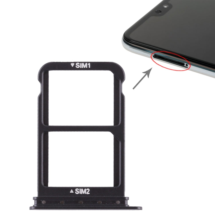 Black SIM Card Tray for Huawei P20 Pro - Replacement Part for Broken or Damaged Trays
