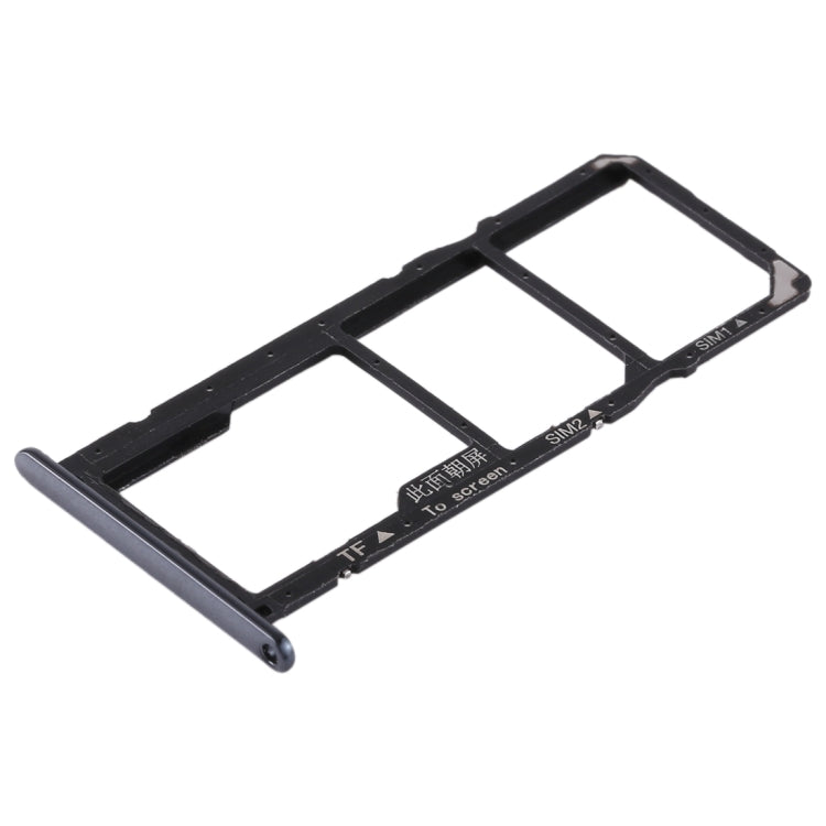 SIM Card Tray + Micro SD Card Tray for Huawei Honor 7A (Black) - Replacement Part for Damaged Trays
