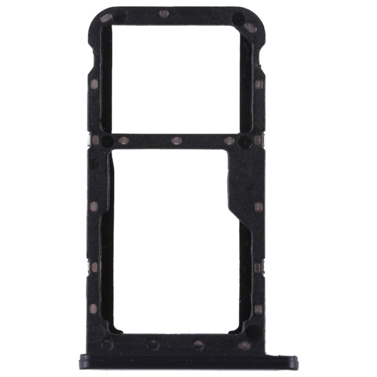 SIM Card Tray & Micro SD Card Tray for Huawei P20 Lite / Nova 3e (Black) - Replacement Part