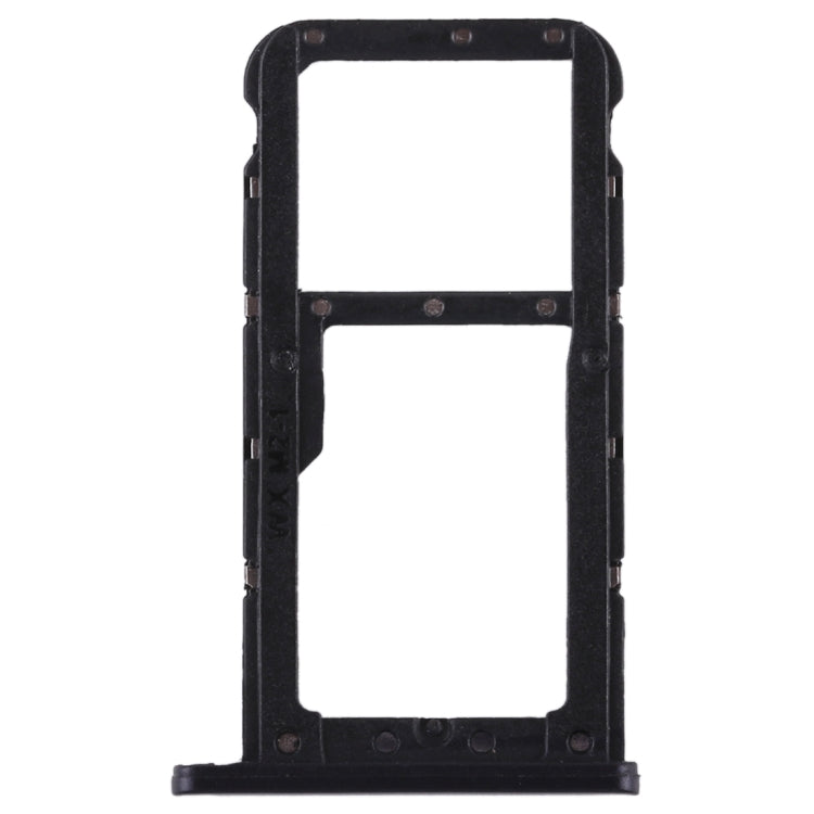SIM Card Tray & Micro SD Card Tray for Huawei P20 Lite / Nova 3e (Black) - Replacement Part