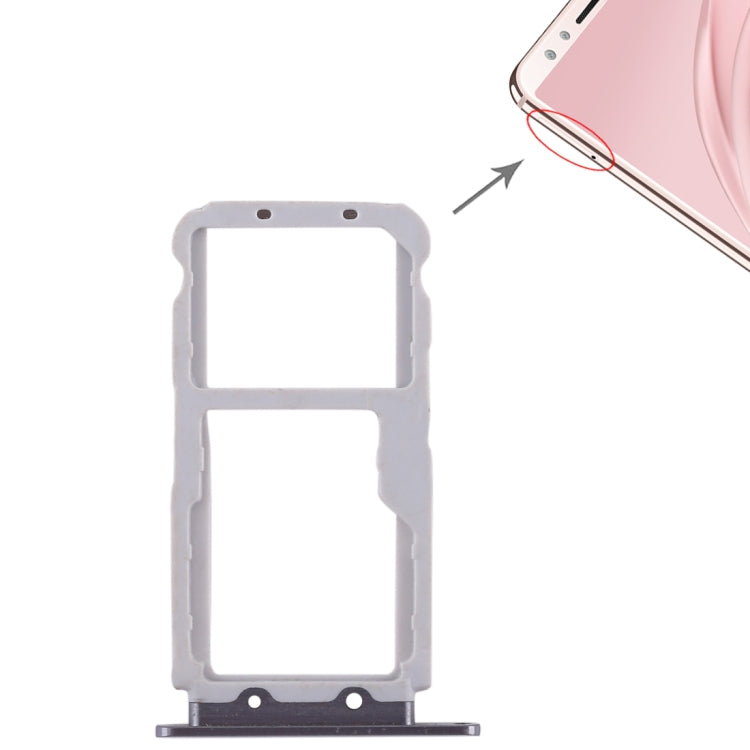 Grey Dual SIM / Micro SD Card Tray for Huawei Nova 2s - Replacement Part