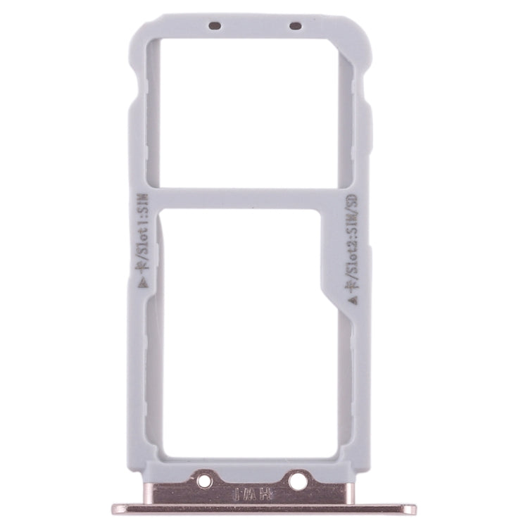 Gold SIM Card / Micro SD Card Tray for Huawei Nova 2s - Replacement Part, Professional Installation Recommended