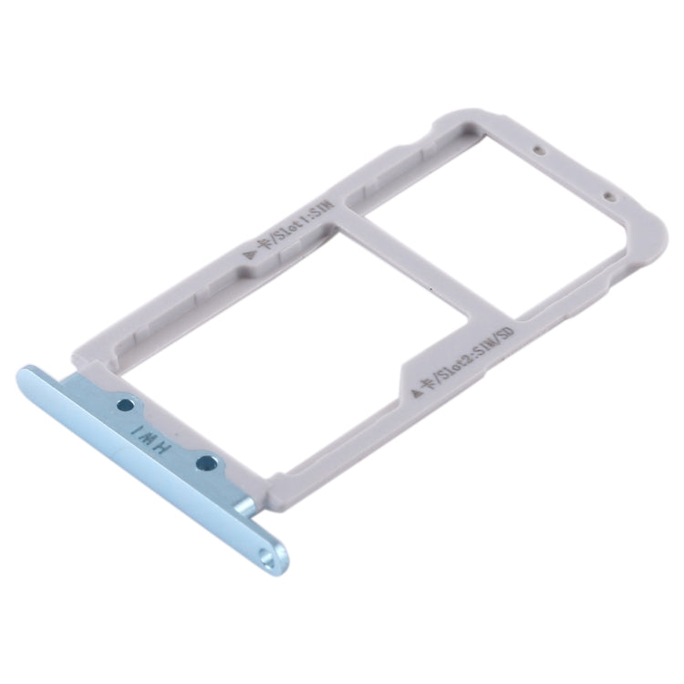 Replacement 2 SIM & Micro SD Card Tray for Huawei Nova 2s (Blue) - Compatible & Quality Checked