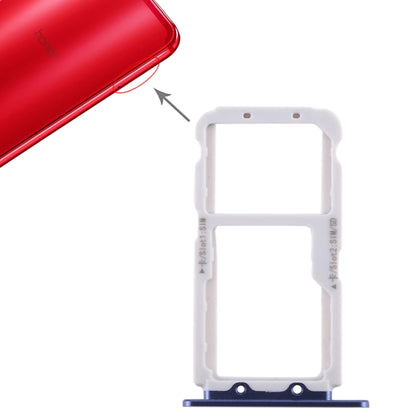 SIM Card Tray & Micro SD Card Tray for Huawei Honor View 10 / V10 - Replacement Parts (Blue)