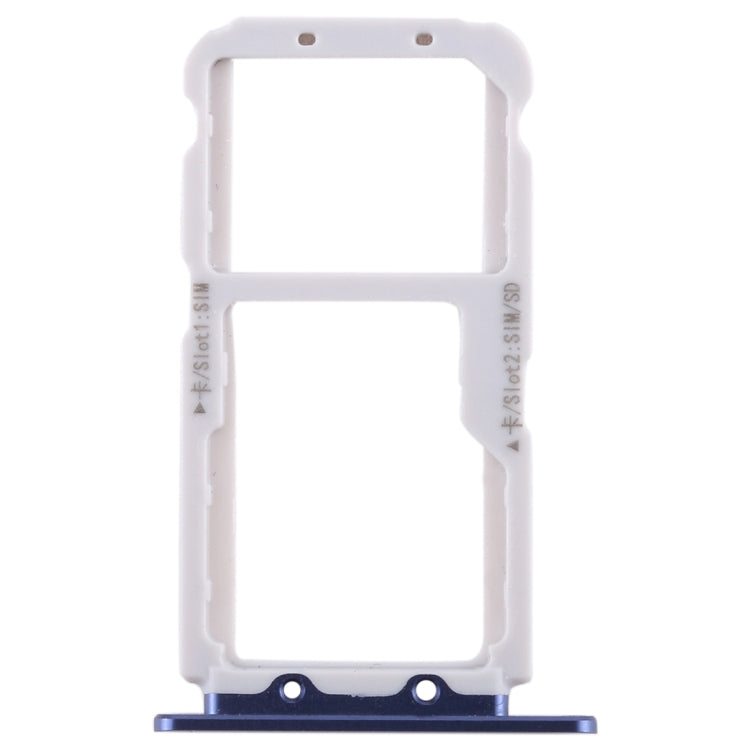 SIM Card Tray & Micro SD Card Tray for Huawei Honor View 10 / V10 - Replacement Parts (Blue)