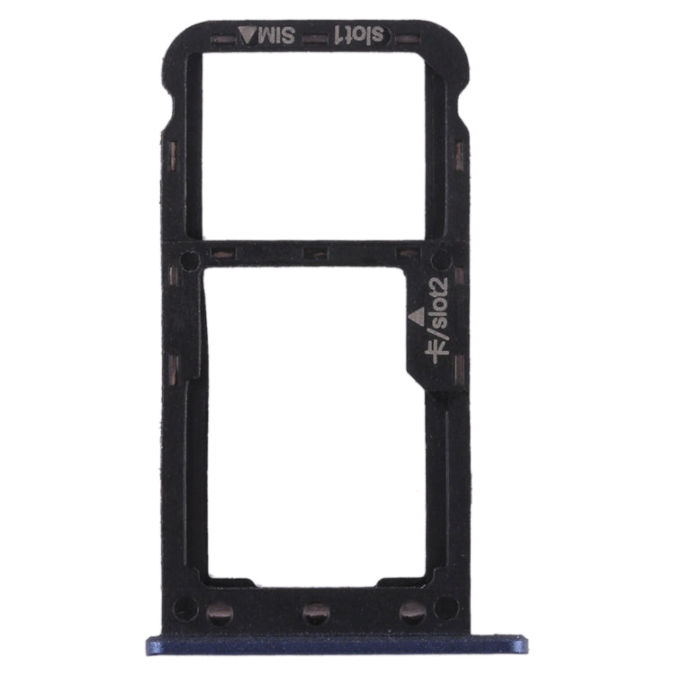 SIM Card Tray and Micro SD Card Tray for Huawei Enjoy 7 - Replacement Part (Blue)