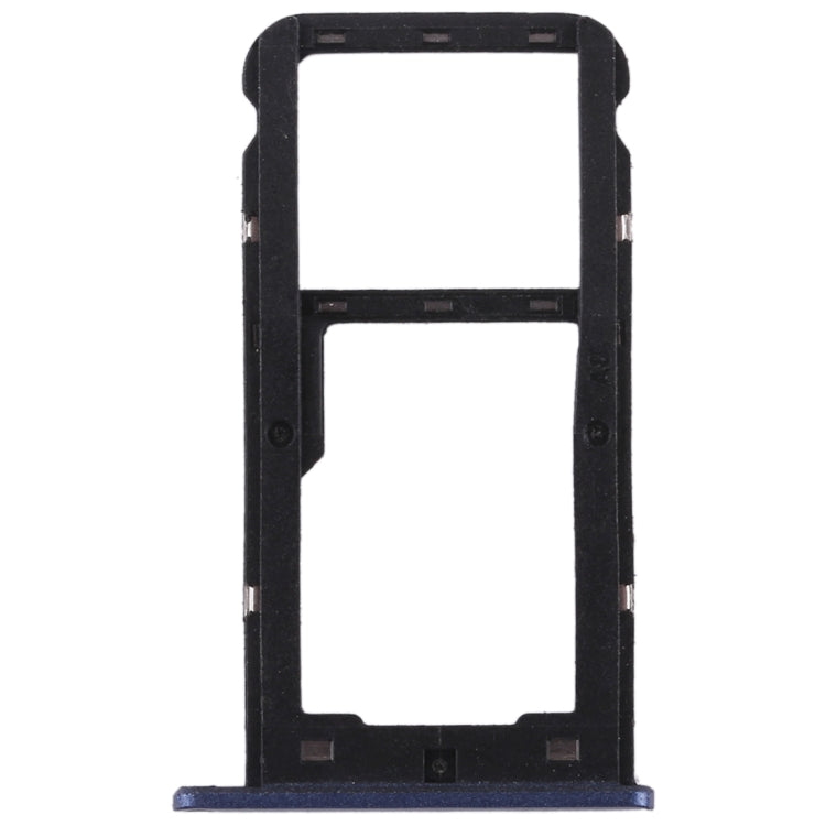 SIM Card Tray and Micro SD Card Tray for Huawei Enjoy 7 - Replacement Part (Blue)