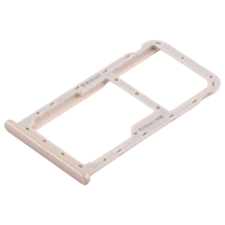 Gold SIM Card Tray + Micro SD Card Tray for Huawei Maimang 6 / Mate 10 Lite - Replacement Part