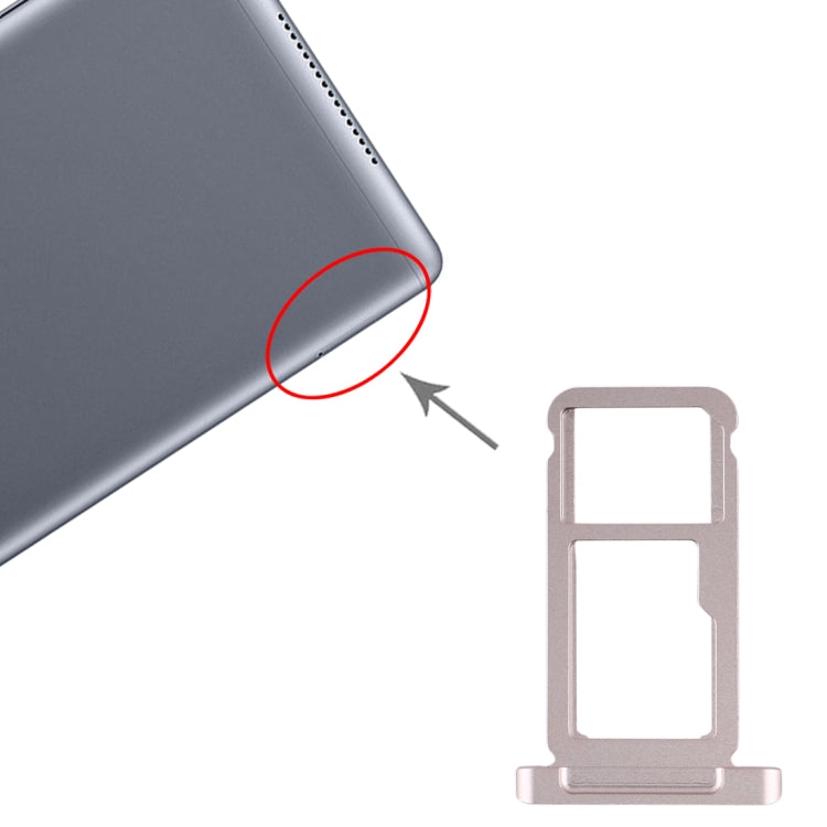 Gold SIM Card Tray & Micro SD Card Tray for Huawei MediaPad M5 10 (4G Version) - Replacement Part