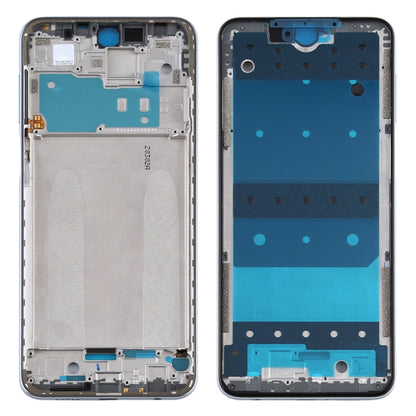 Silver Front Housing LCD Frame Bezel Plate Replacement for Xiaomi Redmi Note 9S, 9 Pro (India), 9 Pro Max, Note 10 Lite