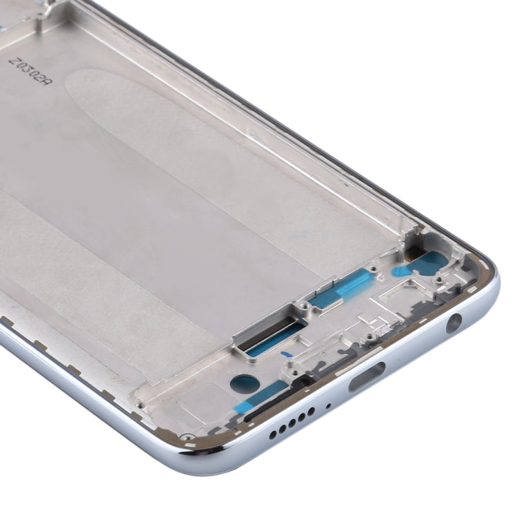 Silver Front Housing LCD Frame Bezel Plate Replacement for Xiaomi Redmi Note 9S, 9 Pro (India), 9 Pro Max, Note 10 Lite