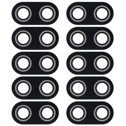 10-Pack Back Camera Lens Cover for Asus ZenFone 3 Deluxe ZS570KL, Max Plus (M1) X018DC, Pegasus 4s, ZB570TL (Black)