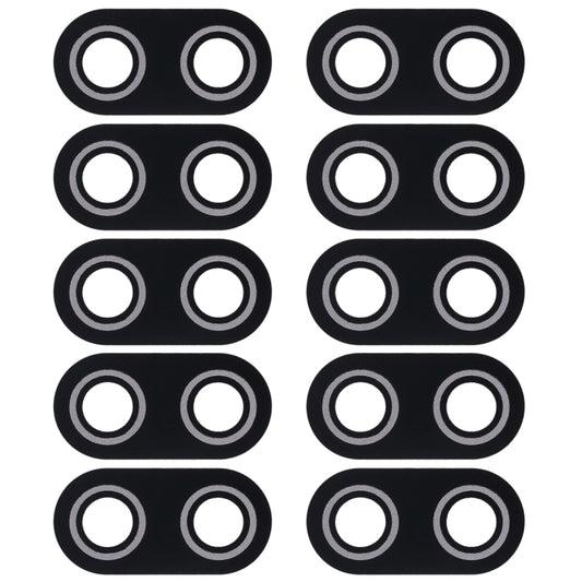 10-Pack Back Camera Lens Cover for Asus ZenFone 3 Deluxe ZS570KL, Max Plus (M1) X018DC, Pegasus 4s, ZB570TL (Black)