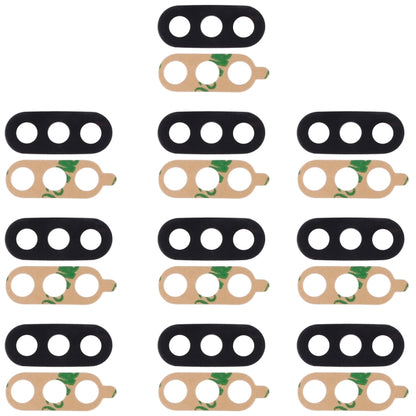 10 PCS Replacement Back Camera Lens & Adhesive for Xiaomi Mi 6X / A2 (Black) - Quality Checked