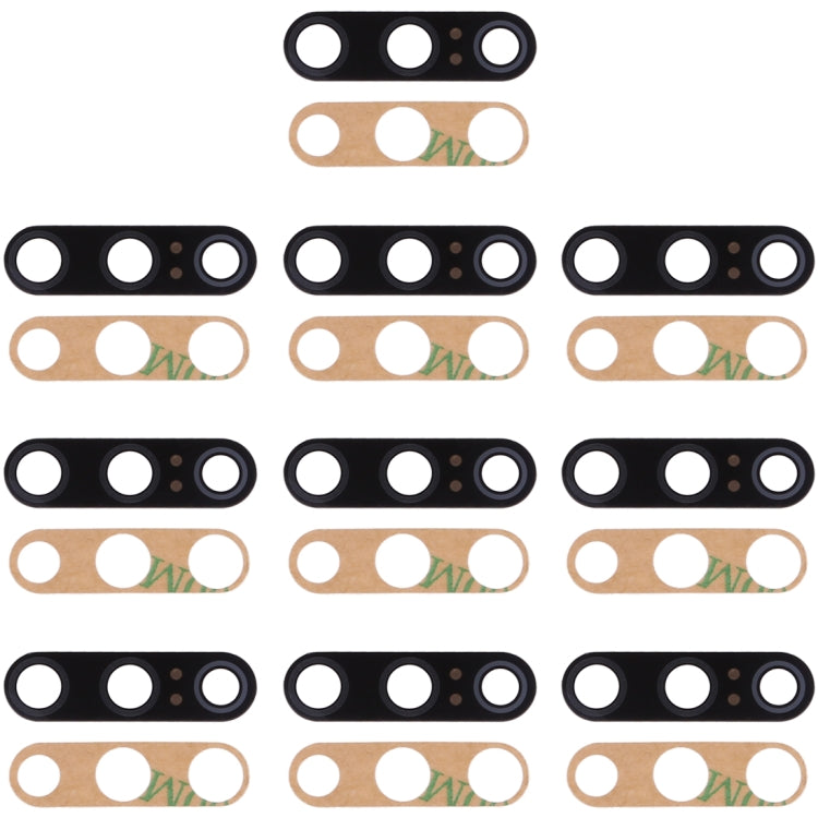 10-Pack Back Camera Lens & Adhesive for Xiaomi Mi 9 SE - Quality Replacement Parts (Black)