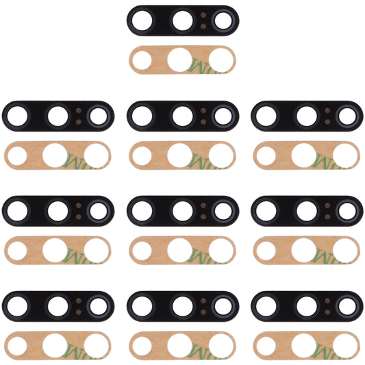 10-Pack Back Camera Lens & Adhesive for Xiaomi Mi 9 SE - Quality Replacement Parts (Black)