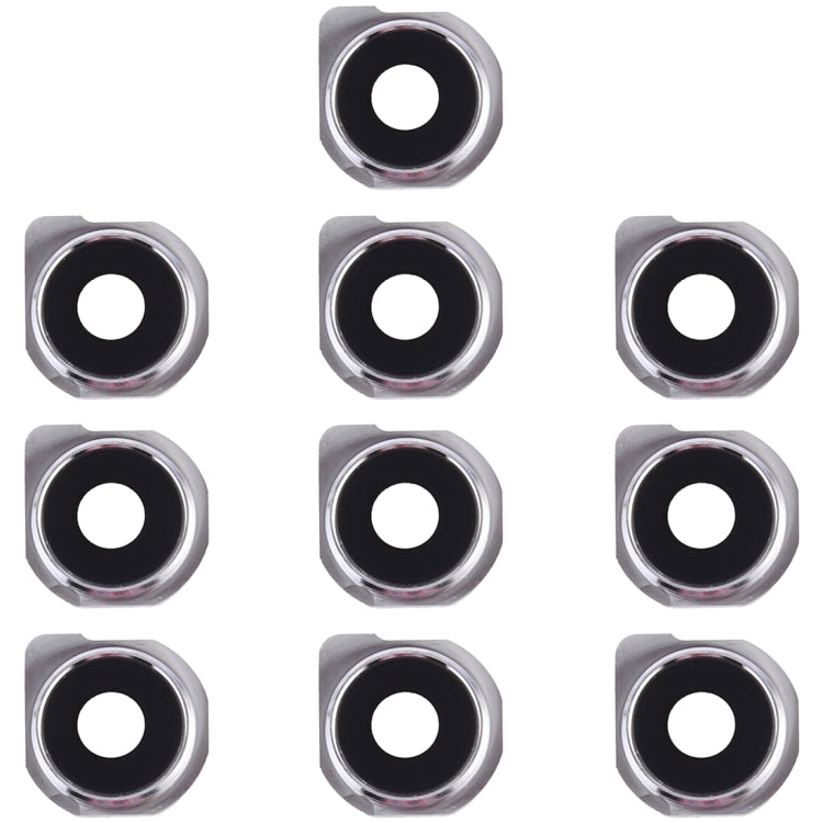 10 Pack of Black Camera Lens Covers for LG Q6, M700, M700A, US700, M700H, M703, M700Y - Replacement Parts
