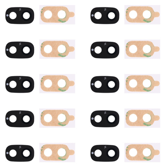 10-Pack Back Camera Lens Cover with Sticker for Samsung Galaxy J7 Pro - Replacement Glass Lens
