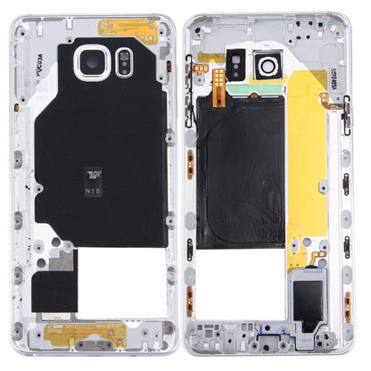 White Middle Frame Bezel Replacement for Samsung Galaxy Note 5 / N9200 - Perfect Fit & Quality Checked