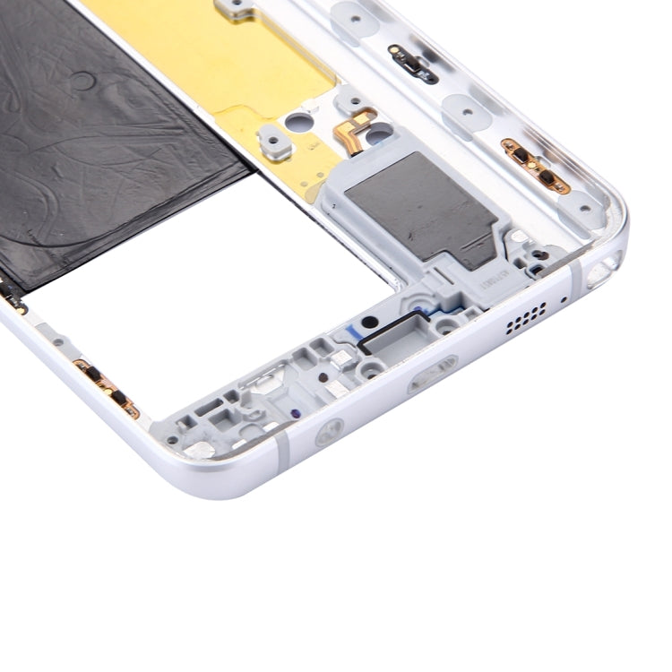 White Middle Frame Bezel Replacement for Samsung Galaxy Note 5 / N9200 - Perfect Fit & Quality Checked
