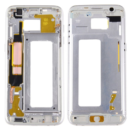 High-Quality Silver Front Housing LCD Frame Bezel Plate Replacement for Samsung Galaxy S7 Edge / G935